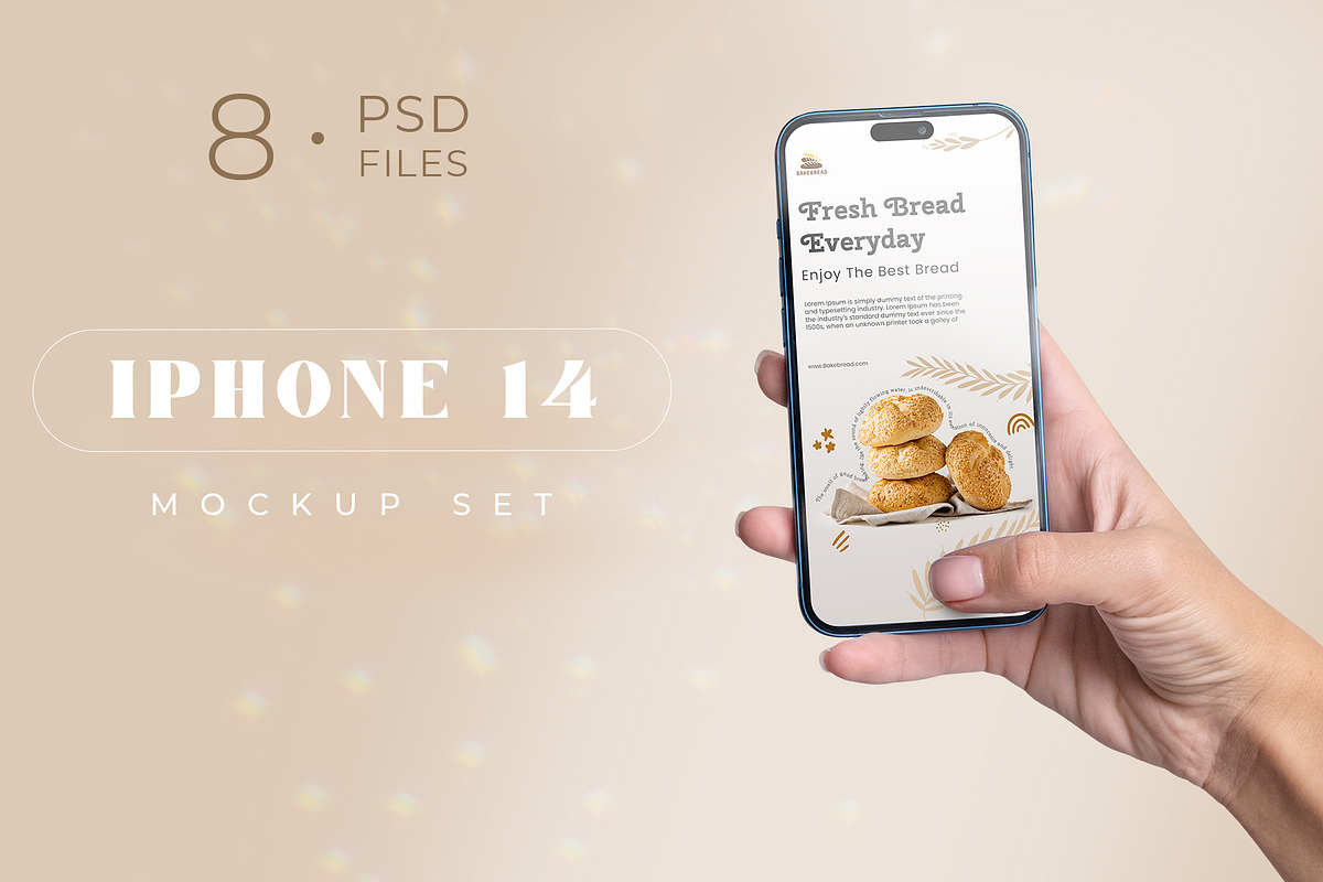 IPhone 14 Psd Mockup Bundle, an iPhone Mockup by Neutral Mockups (Photo 1 of 4)
