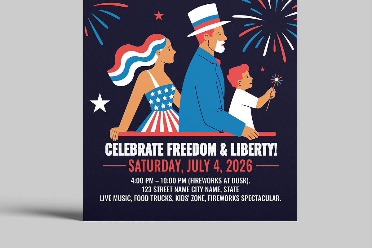 Independence Day Flyer Design, a Flyer Template by MightyDesign (Photo 5 of 8)