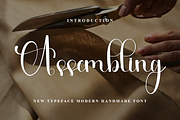 Assembling, a Handwritten Font by InermediaSTUDIO (Thumbnail 1 of 8)