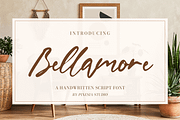 Bellamore – Handwritten Script Font, a Handwritten Font by Pixesia Studio (Thumbnail 1 of 11)