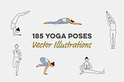 185 Yoga Poses, an Illustration by pkahraman (Thumbnail 1 of 6)