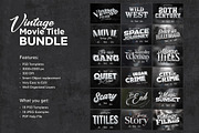 Vintage Movie Title Effects Bundle, a Design Template by Andrew Skoch Design (Thumbnail 14 of 14)