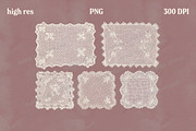 Vintage Fabric Doilies Bundle PNG, an Object Graphic by Marie T (Thumbnail 19 of 24)