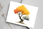 Watercolor Quirky Tree Clipart, an Illustration by Canvas Craft (Thumbnail 5 of 8)