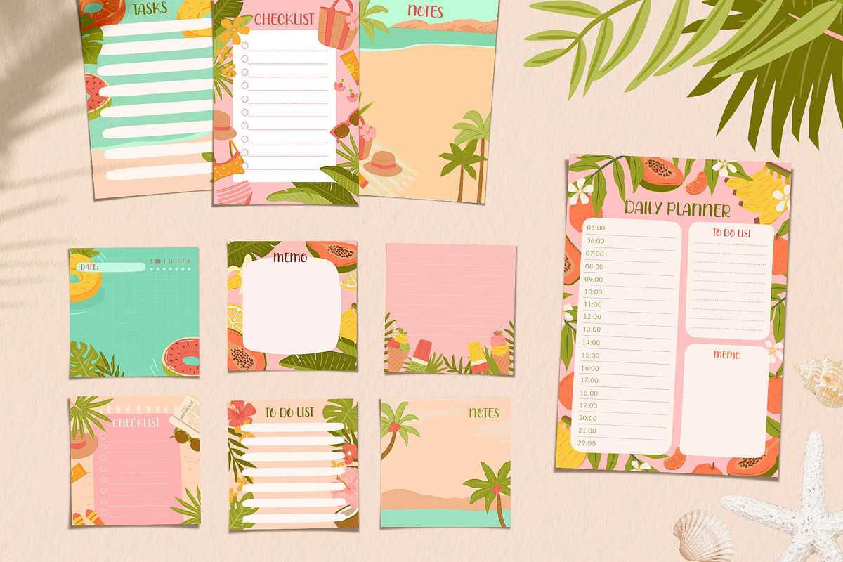 Tropical Summer Beach Illustrations, a Background Graphic by CreativeChristiana (Photo 13 of 14)