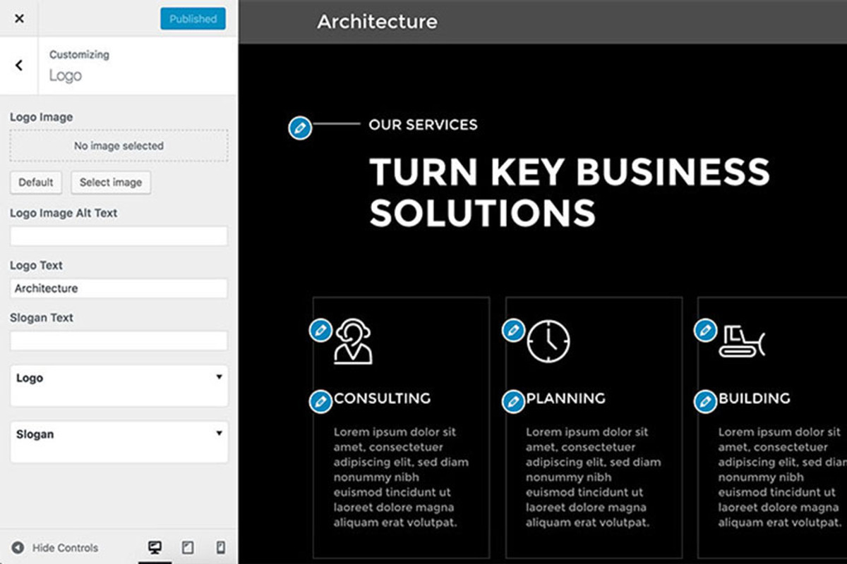 Hot Architecture, a WordPress Template by hot-themes (Photo 6 of 8)