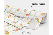 Pear Gingham Stripes Summer pattern, a Pattern Graphic by Milatoo (Thumbnail 2 of 4)