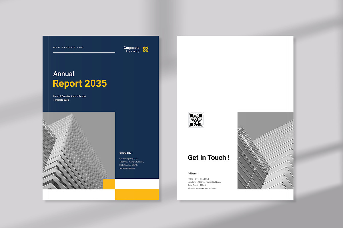 Annual Report Brochure Template, a Brochure Template by Spark_Creative (Photo 8 of 9)