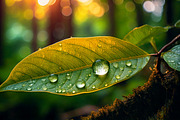 40 Rain in the forest, close up, a Background Photo by Design_Planet (Thumbnail 5 of 14)