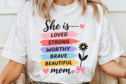Mother's Day Svg, She is Mom Svg, a Seasonal Illustration by Sublimation Artist (Thumbnail 4 of 9)