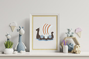 Scandinavian kids clipart PNG, an Animal Illustration by SleptArt (Thumbnail 5 of 6)