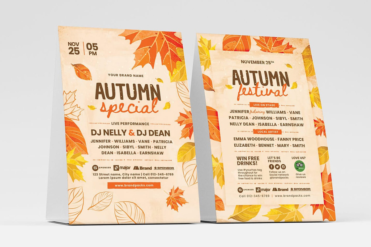 Autumn Fall Flyer Templates, a Flyer Template by BrandPacks (Photo 4 of 7)