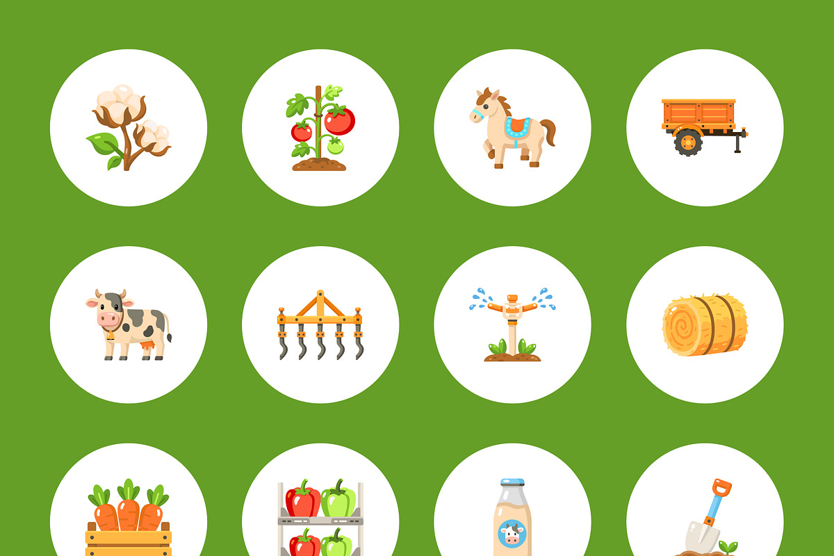75 Farm Flat Icons, an Emoji Icon by Prosymbols (Photo 10 of 10)