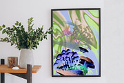 Holo Lilac Mushroomland Collage, an Object Graphic by Catch the Dream Art (Thumbnail 4 of 16)