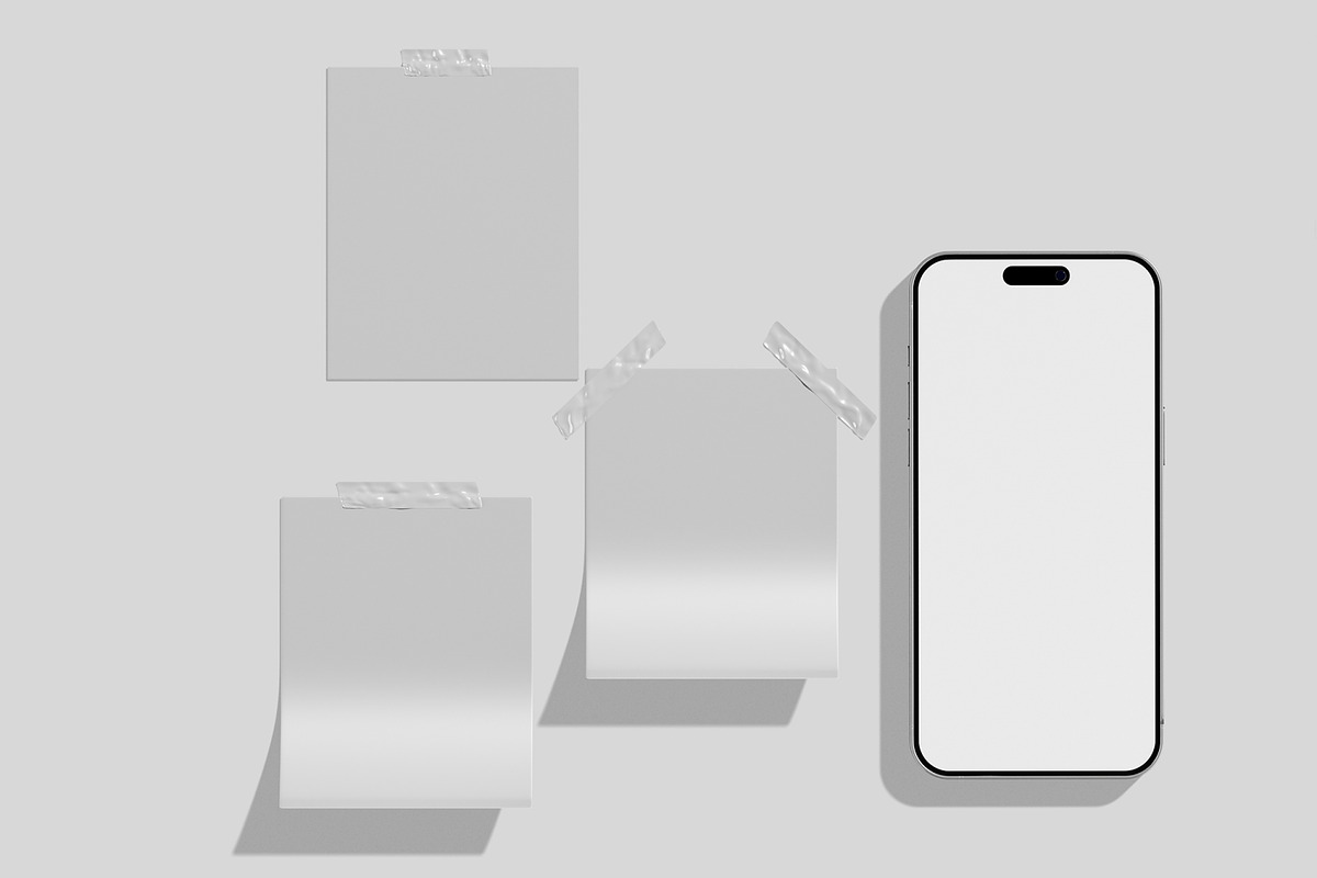Instagram Post & Phone Mockup, an Advertising Mockup by Unerispace (Photo 5 of 5)