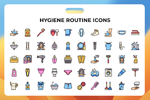 Hygiene Routine Icons, an Icon by Wencory
