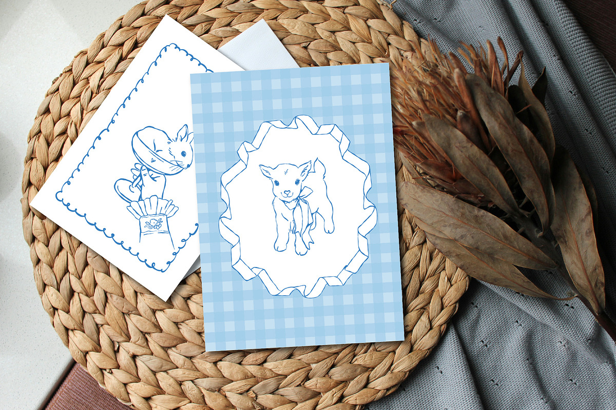 Vintage Spring Farm & Easter Clipart, a Seasonal Illustration by VerAna (Photo 17 of 19)