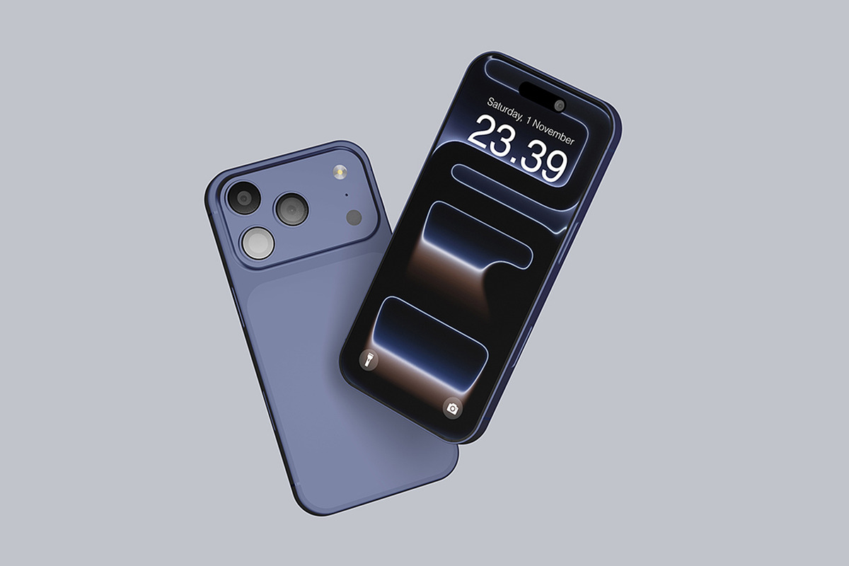 Realistic iPhone 17 Pro Mockup PSD, an iPhone Mockup by MA-KING_ART (Photo 2 of 3)