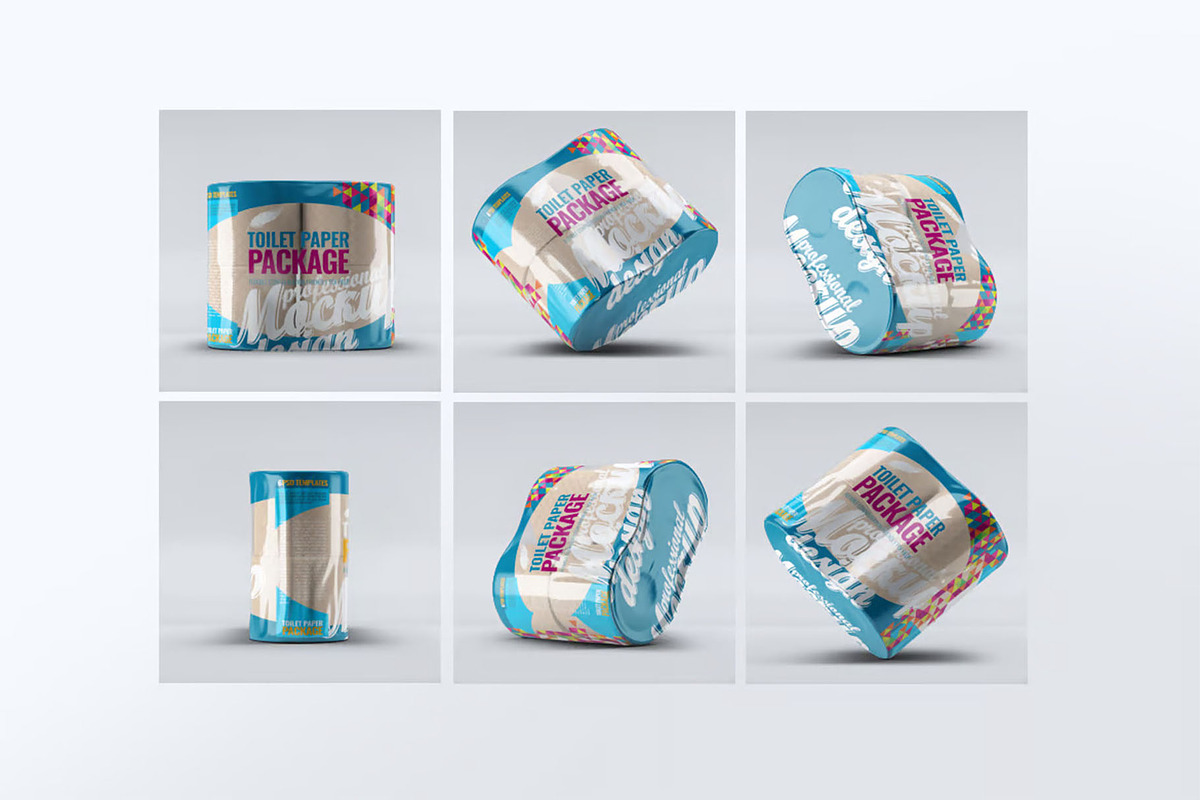 Toilet Paper Package Mock-Up, a Household Mockup by Se٧enStudio (Photo 5 of 7)
