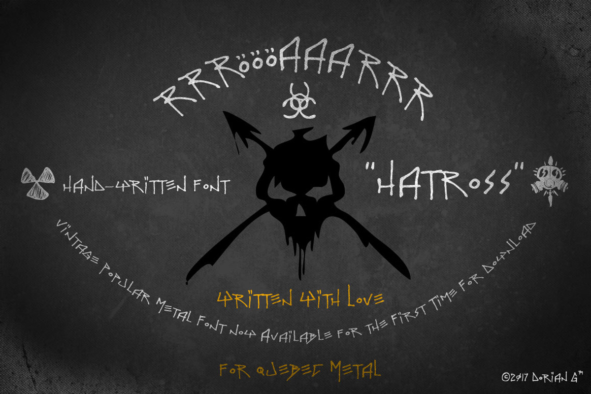 Hand Made Font ‘Hatross’ preview 2