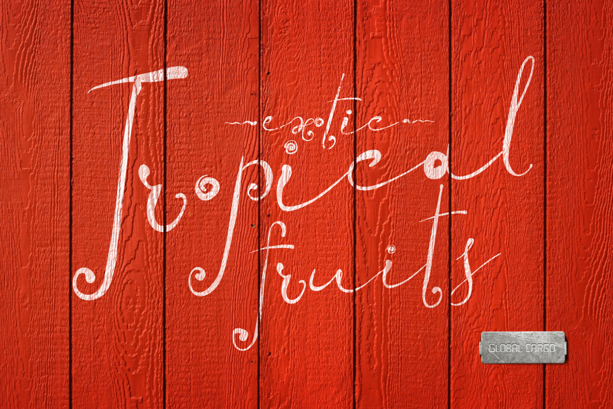 Tropical script + Paramaribo font preview 6