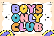 Volley Ball - Cartoon Font Types, a Font by KiddoGlyphs Studio (Thumbnail 3 of 3)