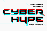 CYBERHYPE FONT, a Sans Serif Font by Alphabet Agency (Thumbnail 1 of 9)