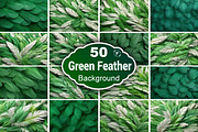 Green Feathers Wallpaper, a Texture Graphic by Forhadx5 (Thumbnail 1 of 5)