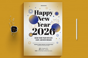 Happy New Year Flyer, a Flyer Template by MightyDesign