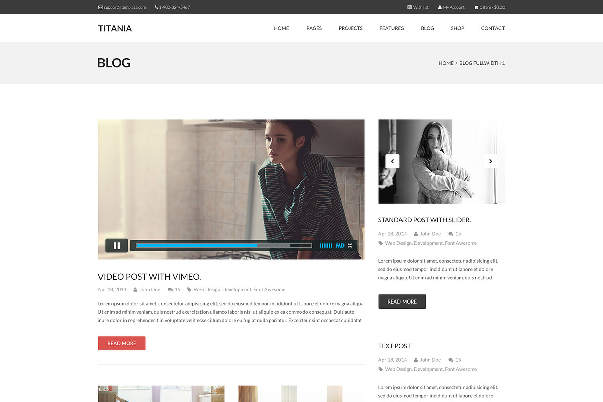 Titania - Multipurpose PSD Template, a Websites & App Template by TemPlaza (Photo 18 of 53)