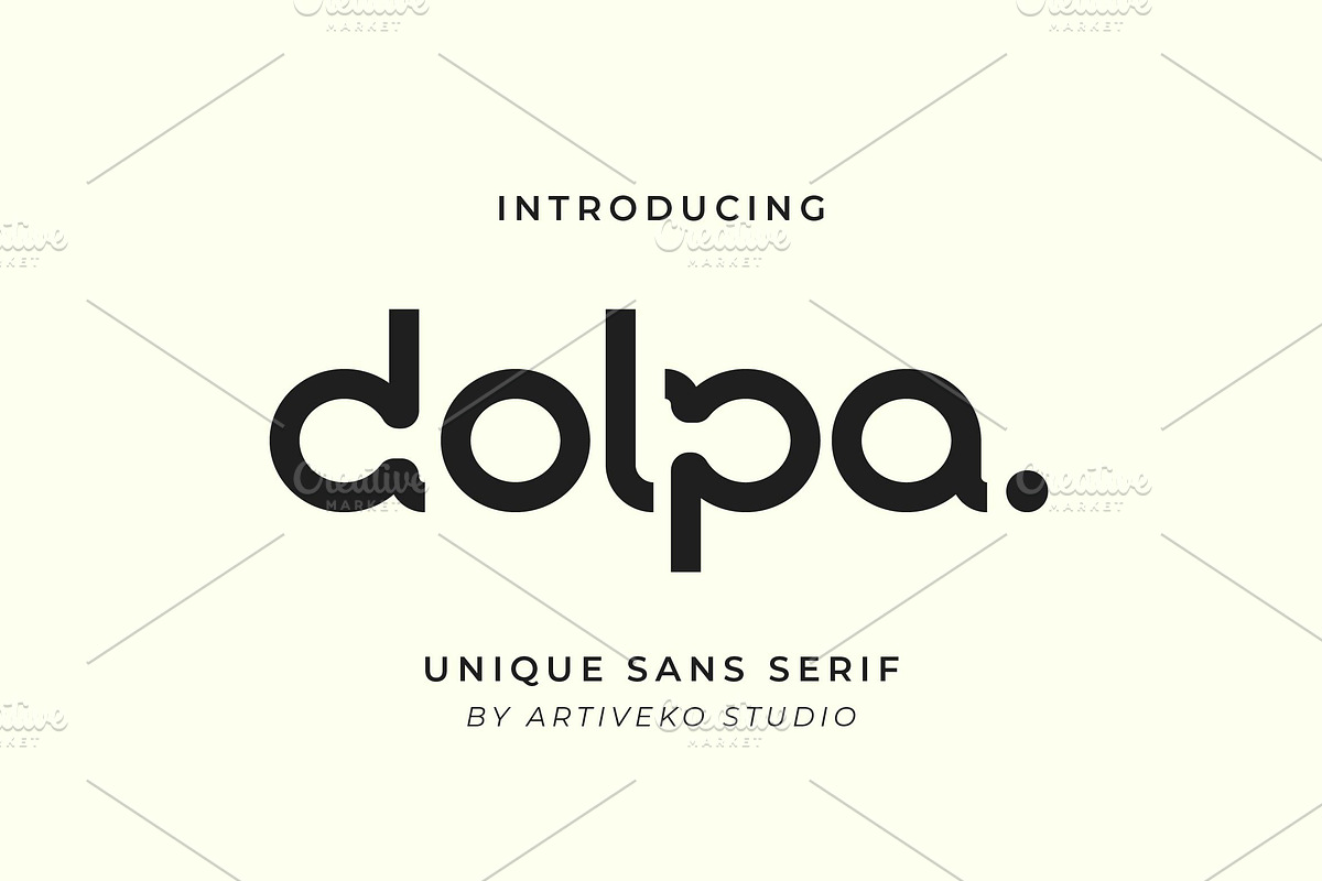 Dolpa Elegant Sans Logo Font, a Sans Serif Font by Artiveko (Photo 1 of 8)