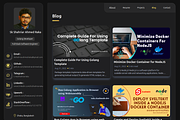 DarkGolden Customizable Portfolio, a React Template by skshahriarahmedraka (Thumbnail 3 of 13)