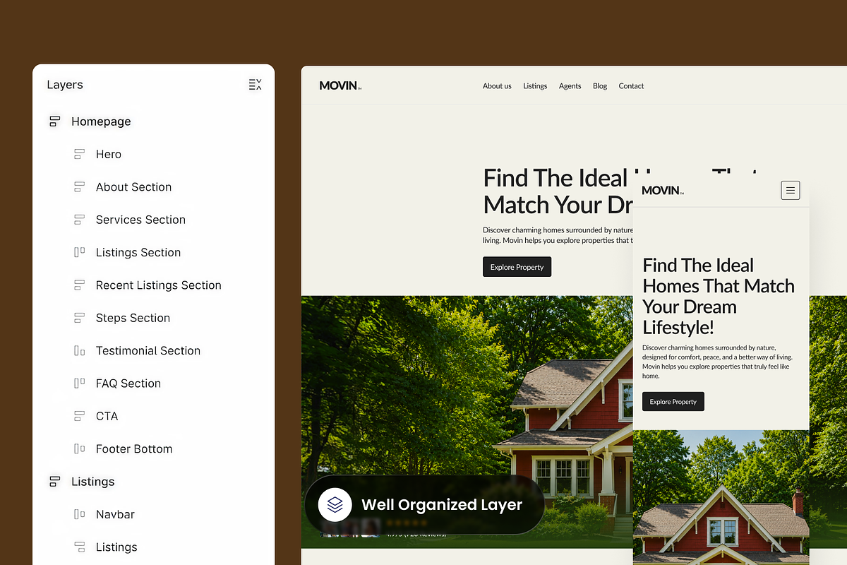 Movin - Real Estate Website, a Landing Page Template by SLAB! Design (Photo 2 of 5)