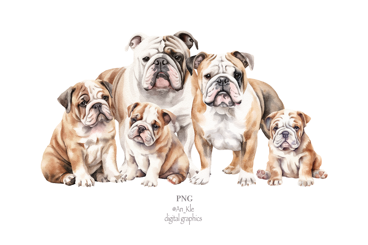 English Bulldog, an Animal Illustration by TheCuteShop (Photo 3 of 3)