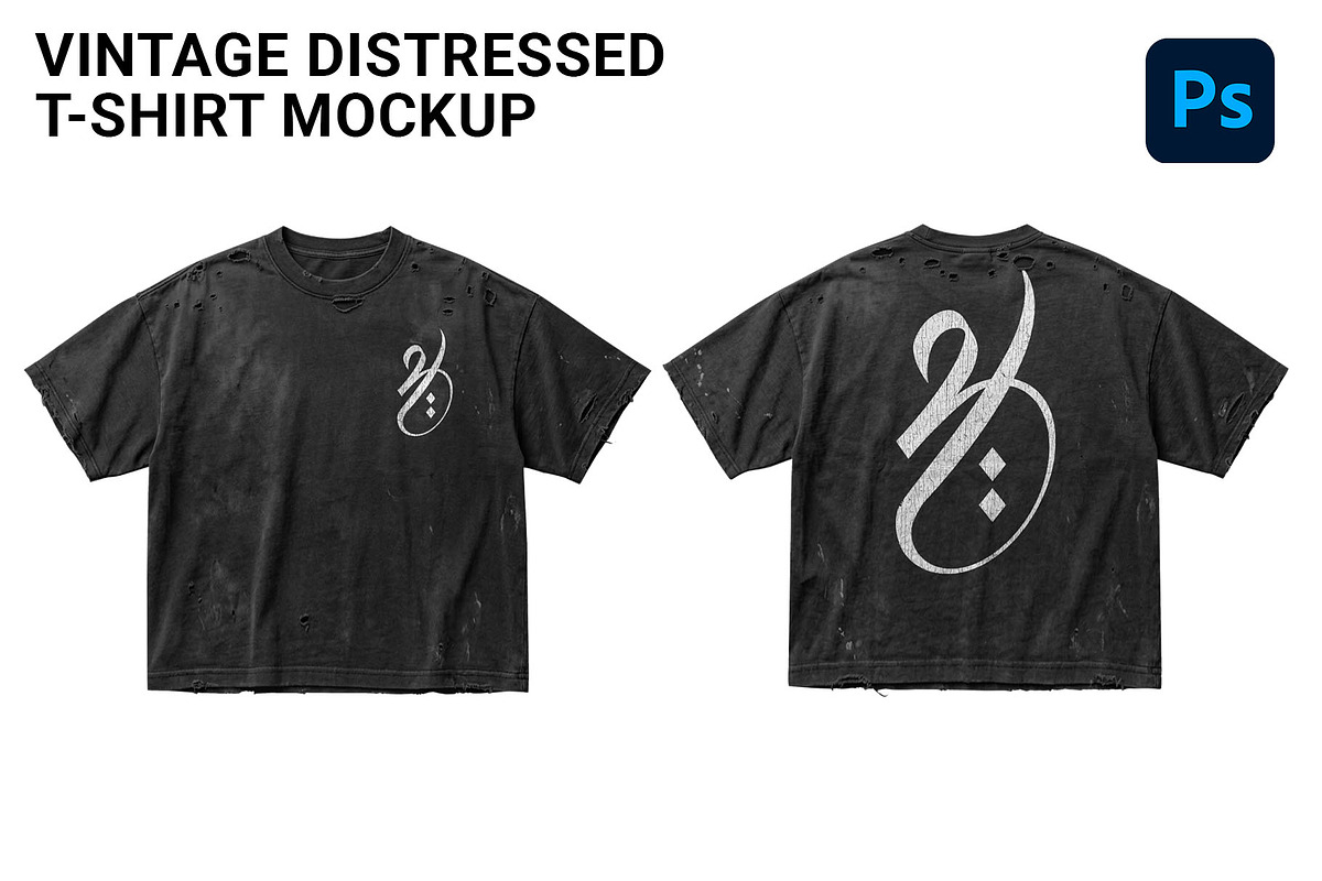 vintage distressed t-shirt mockup, a Shirt Mockup by yalanois (Photo 1 of 5)