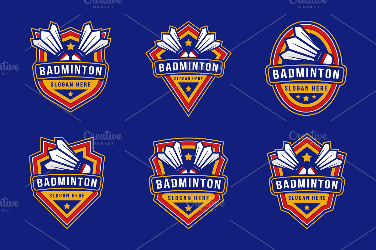 badminton badge logo design, a Branding & Logo Template by Abdul Aris (Photo 1 of 2)