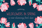 Wildflowers in Spring Font Duo, a Script Font by Salt & Pepper Designs (Thumbnail 1 of 8)