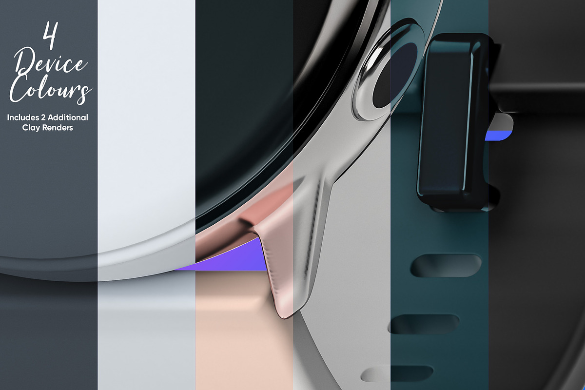 Samsung Galaxy Watch Design Mockup, an Android Mockup by illustrated (Photo 8 of 9)