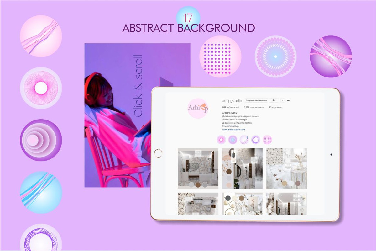 NEON CHIC-backgrounds and elements, a Background Graphic by Collection by VY (Photo 8 of 12)