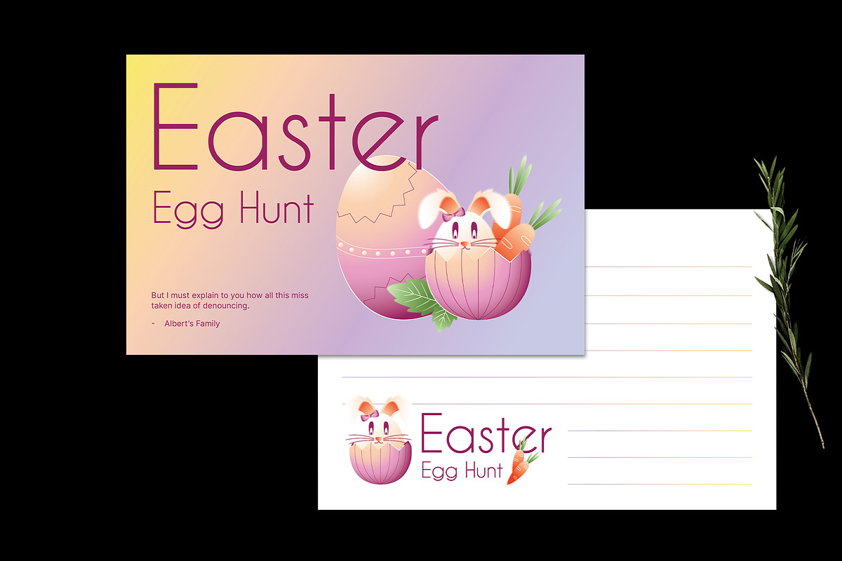 Easter Greeting Card, a Card Template by Neermana (Photo 4 of 4)