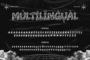 Blowpis - Liquid Bubble Font, a Sans Serif Font by Burntilldead (Thumbnail 8 of 9)