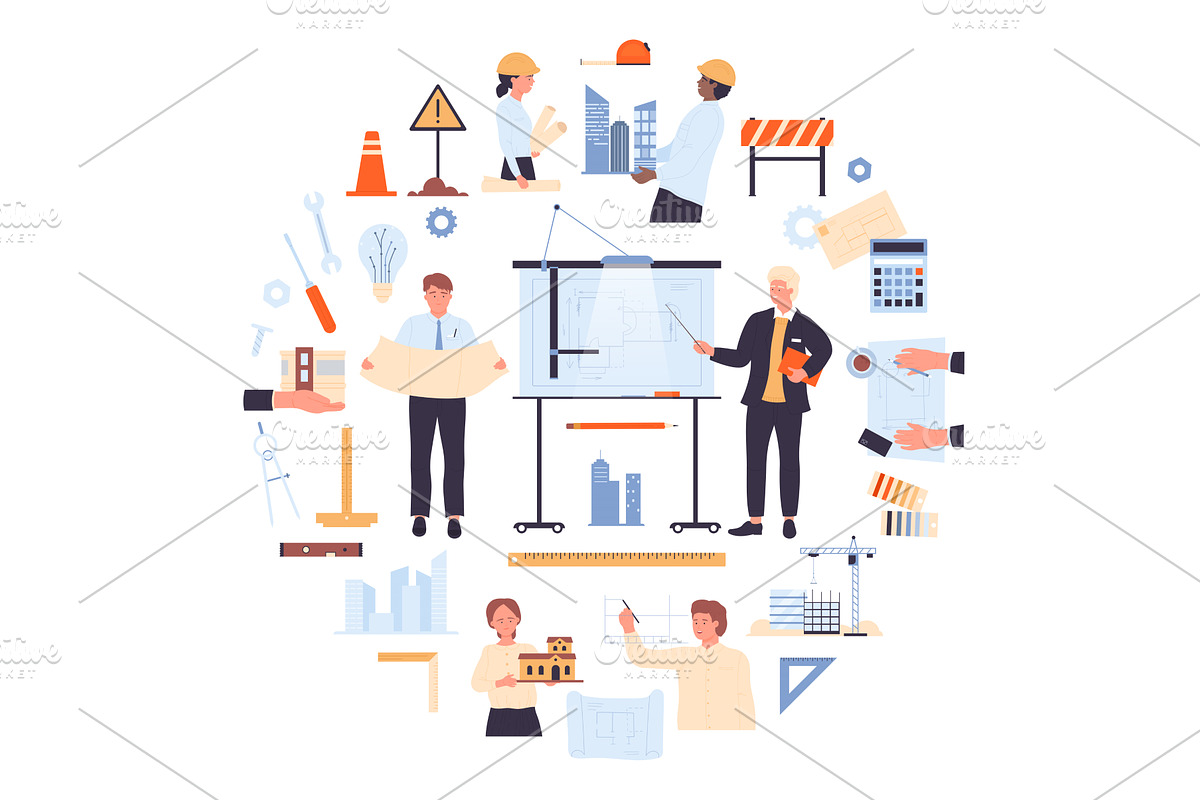 Illustration showcasing various, an Illustration by Flashvector