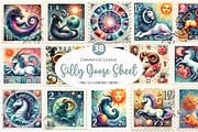 Zodiac Postage Stamps Clipart, an Illustration by SinaCreation (Thumbnail 1 of 5)