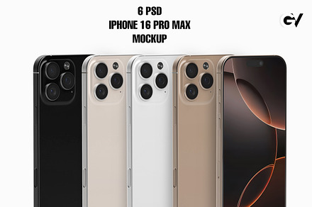 iPhone 16 Pro Max App Skin Mockup