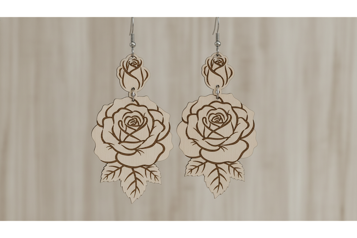Garden Bloom Earring Set, a Graphic by musafir_fashion (Photo 6 of 11)