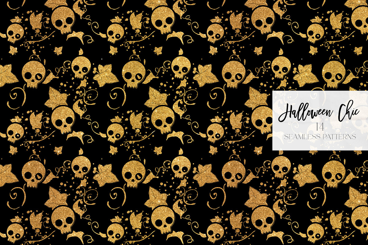 Halloween Fashion Witch Patterns, a Pattern Graphic by KaramfilaS (Photo 8 of 22)