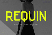 Requin - Modern Display Sans, a Sans Serif Font by Almeera Std (Thumbnail 1 of 8)