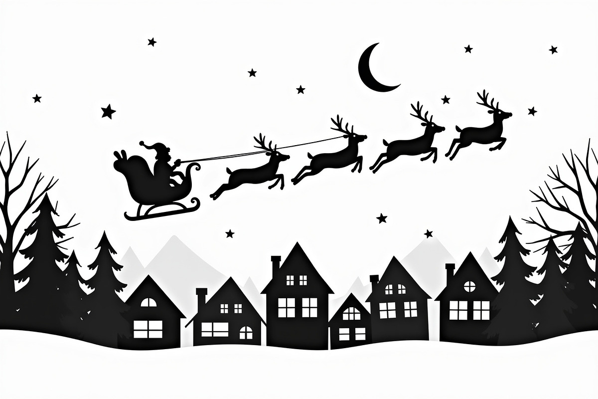 Santa Sleigh Vector Bundle, an Illustration by Amazin_art (Photo 21 of 21)