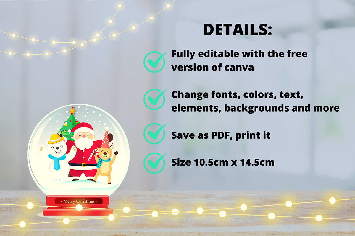 Christmas Card Templates Canva Set, a Card Template by Ellis Art (Photo 4 of 5)