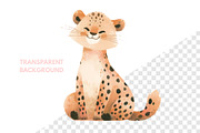 Cute Baby Leopard Animal, an Animal Illustration by ⋒DesignECShop⋒ (Thumbnail 2 of 3)
